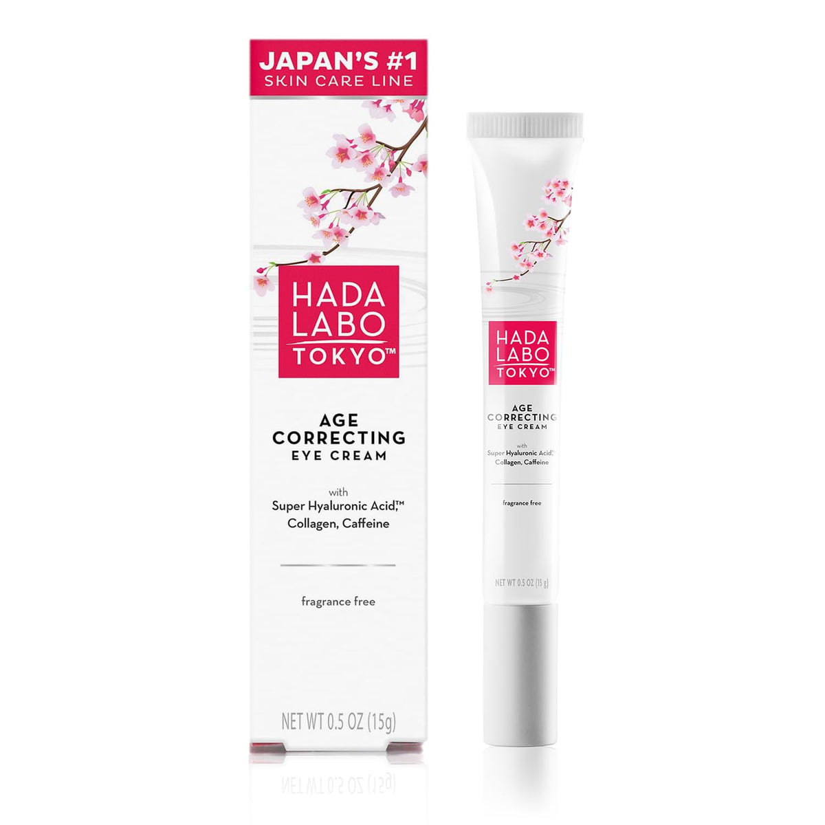Hada Labo Tokyo front jar showing compact travel-friendly eye cream