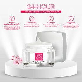 Hada Labo Tokyo close-up of gel cream demonstrating spreadability