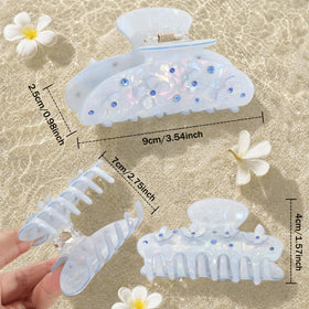 HAIMEIKANG close-up showing floral embellishment and rhinestone sparkle
