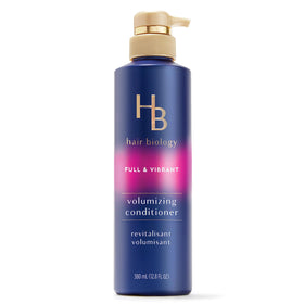 Hair Biology close-up label highlighting biotin and nourishing ingredients