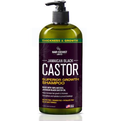 Hair Chemist front label showing product name and size, communicates clear benefits