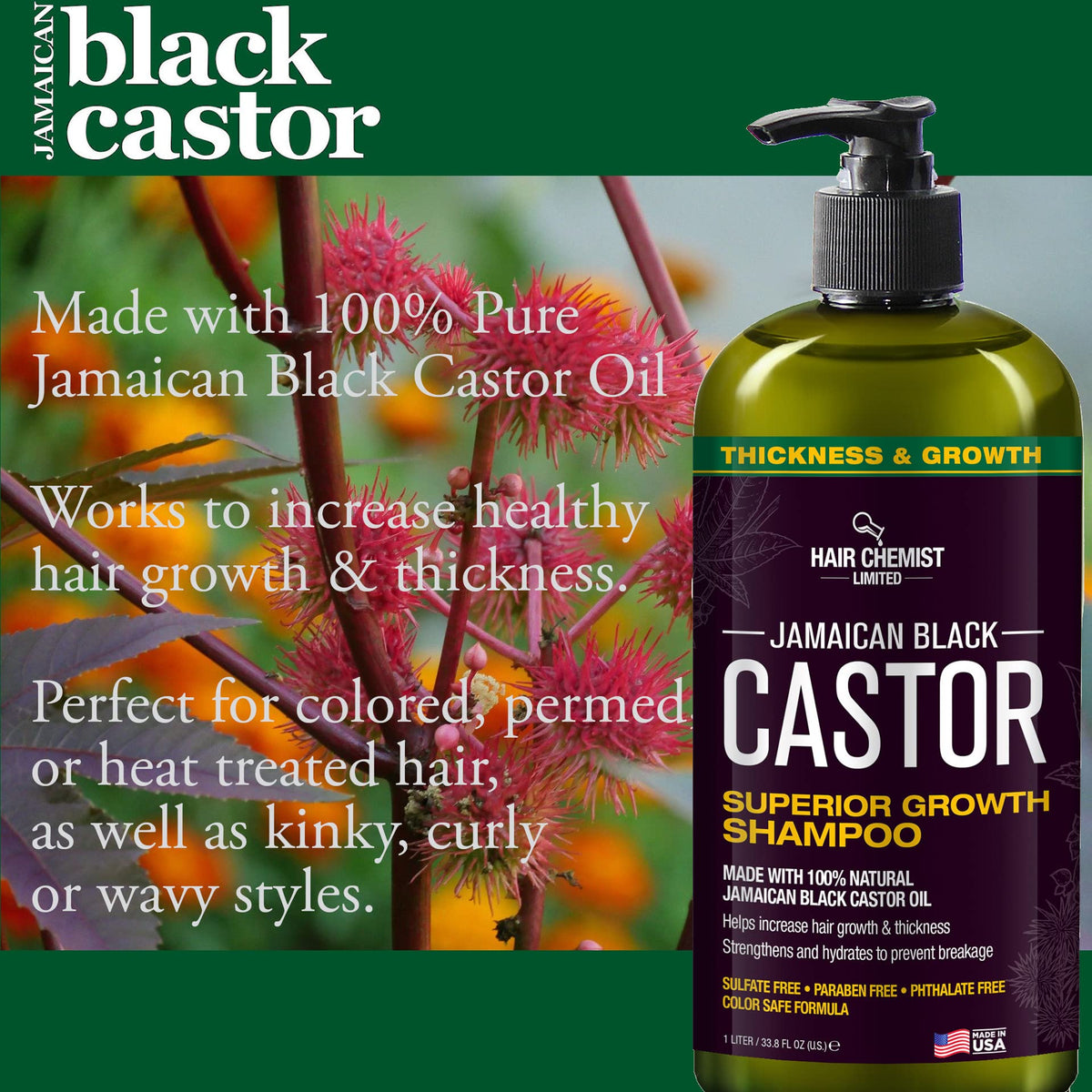 Hair Chemist shampoo pouring texture close-up showing rich consistency and moisturizing look