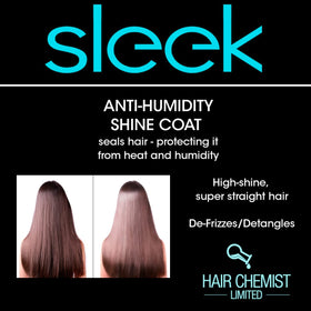 Hair Chemist before and after hair ends showing reduced frizz