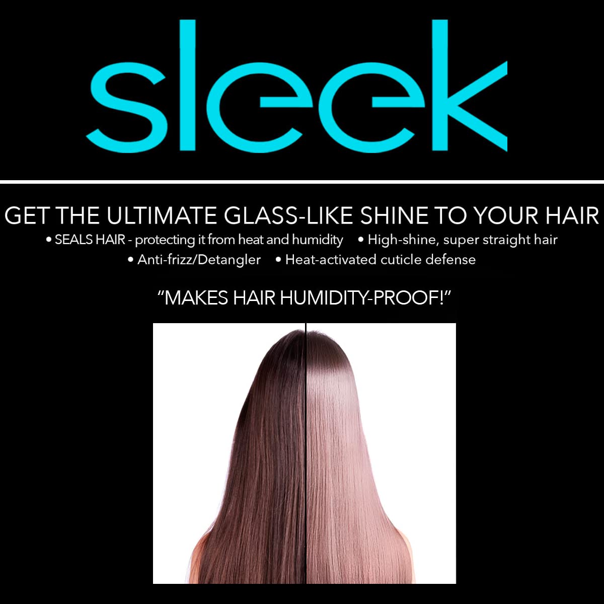Hair Chemist applied during blowout for frizz control and gloss