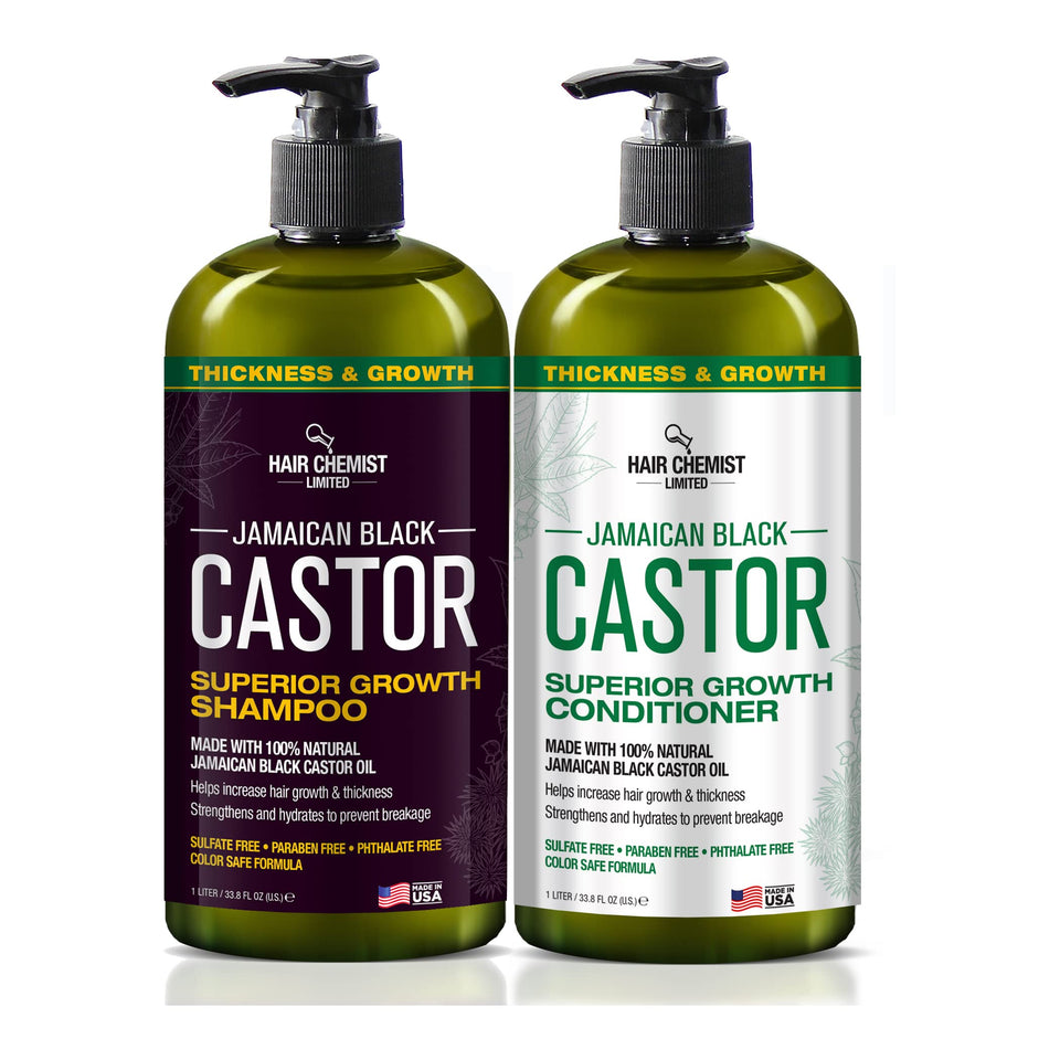Hair Chemist front packaging showing two 33.8oz bottles for long-lasting value