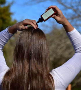 Hair Dance natural ingredients badge signaling organic and safe formulation