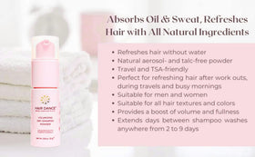 Hair Dance jar inside a tote bag for on-the-go freshening benefit