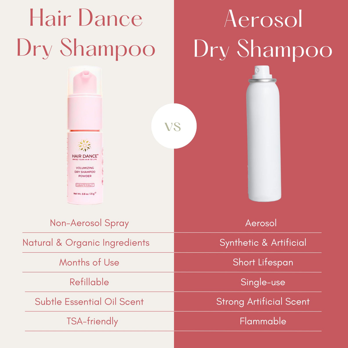 Hair Dance size comparison beside a wallet for portable convenience