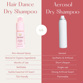 Hair Dance size comparison beside a wallet for portable convenience