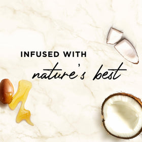 Hair Food label highlighting sulfate-free and paraben-free benefits