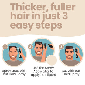 Hair Illusion precision applicator detail demonstrating targeted placement for realistic density