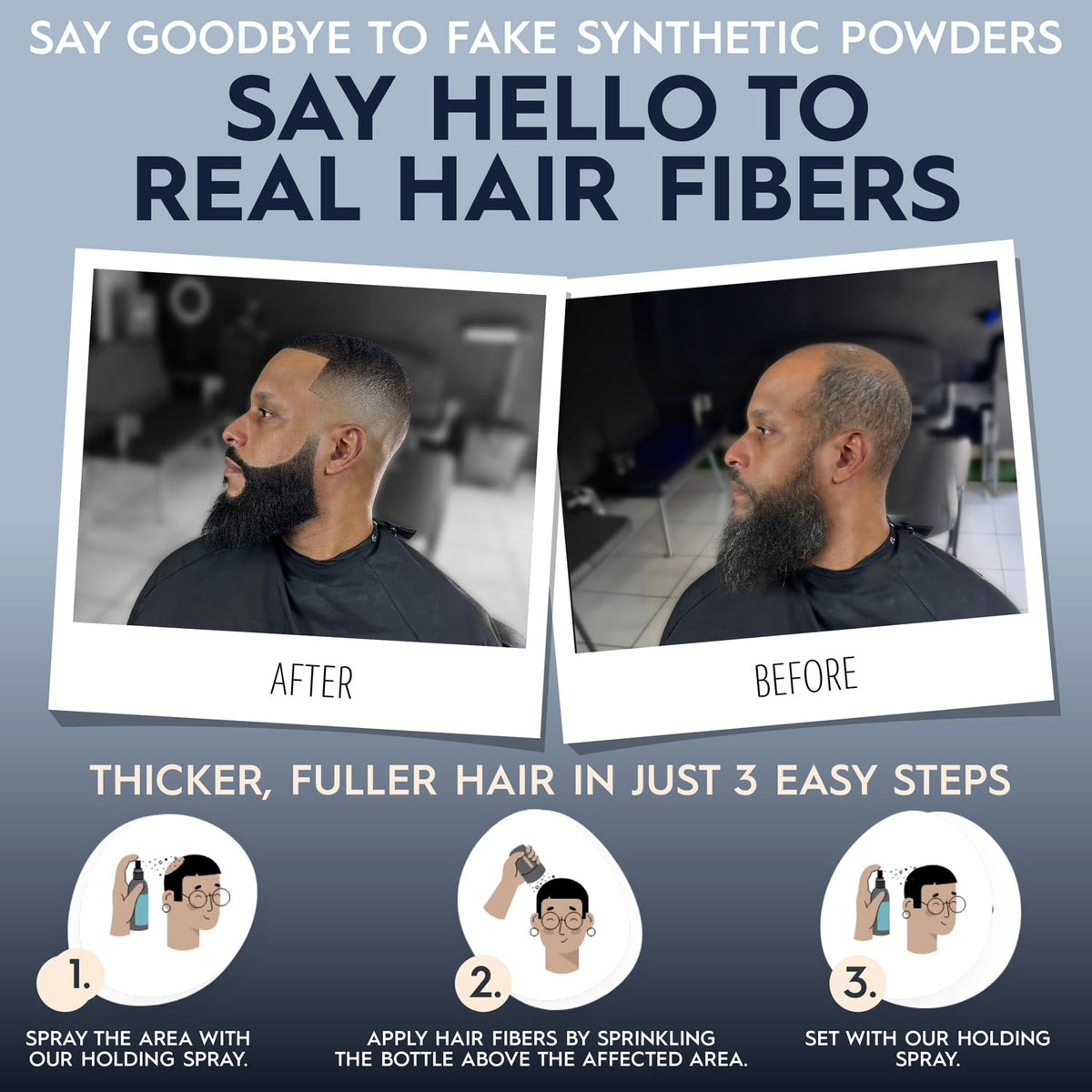 Hair Illusion close-up texture of real hair fibers for seamless blend