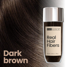 Hair Illusion bottle in bathroom kit showing portable grooming convenience benefit