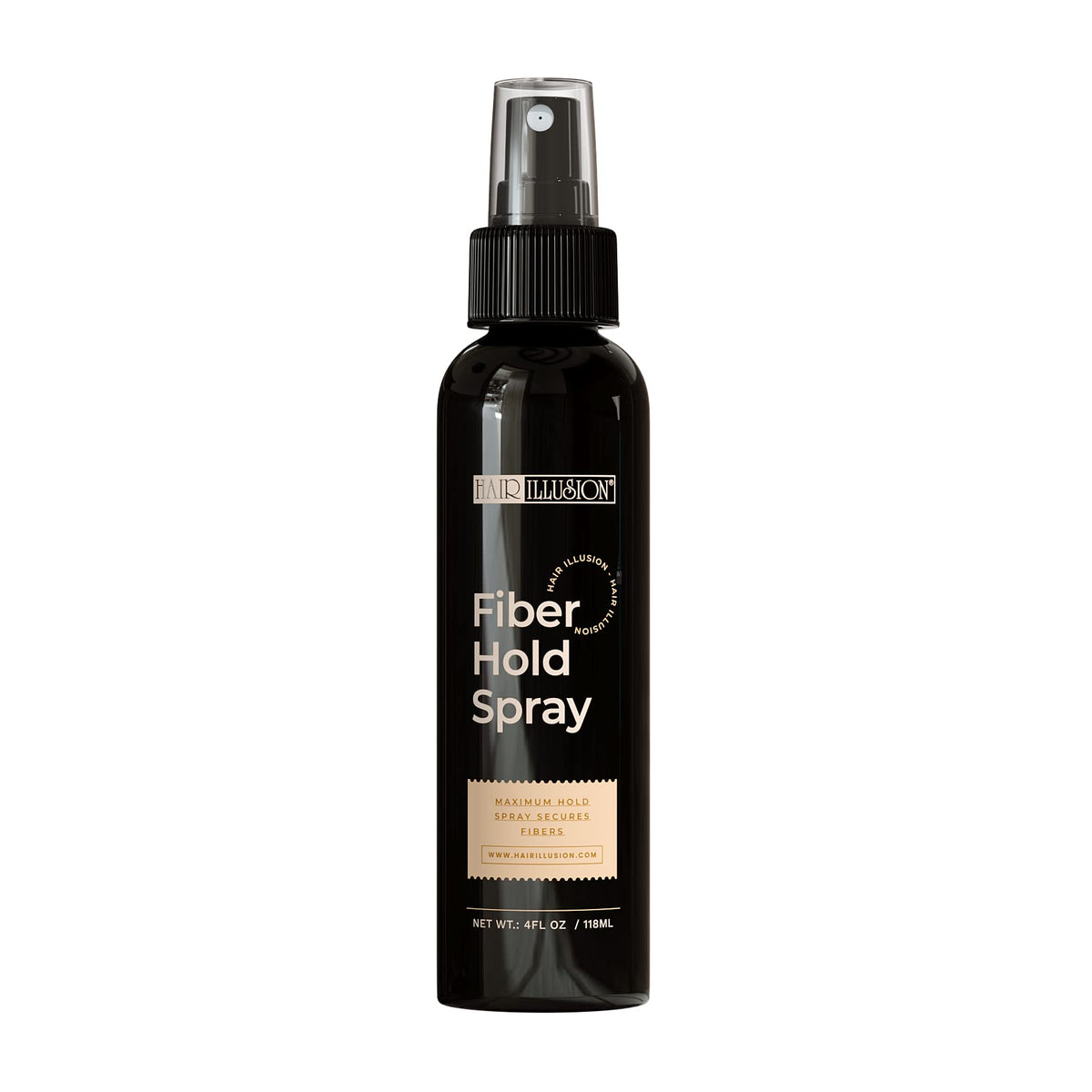 Hair Illusion front packaging showing 4 oz spray and branding benefits