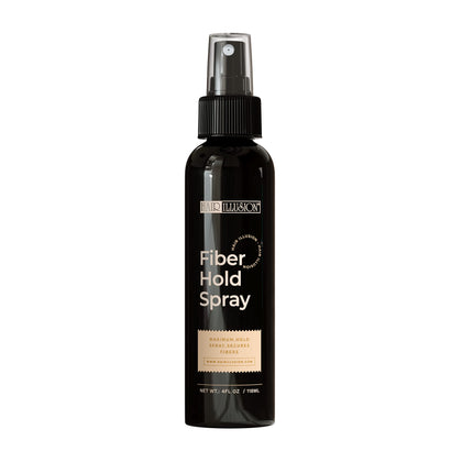 Hair Illusion front packaging showing 4 oz spray and branding benefits