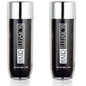 Hair Illusion front packaging black showing product and brand for instant density