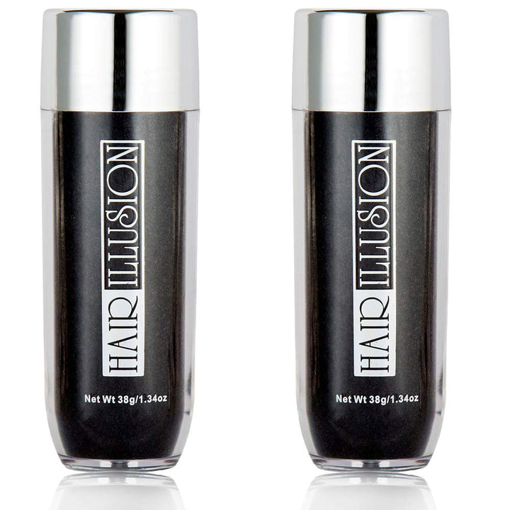 Hair Illusion front packaging black showing product and brand for instant density