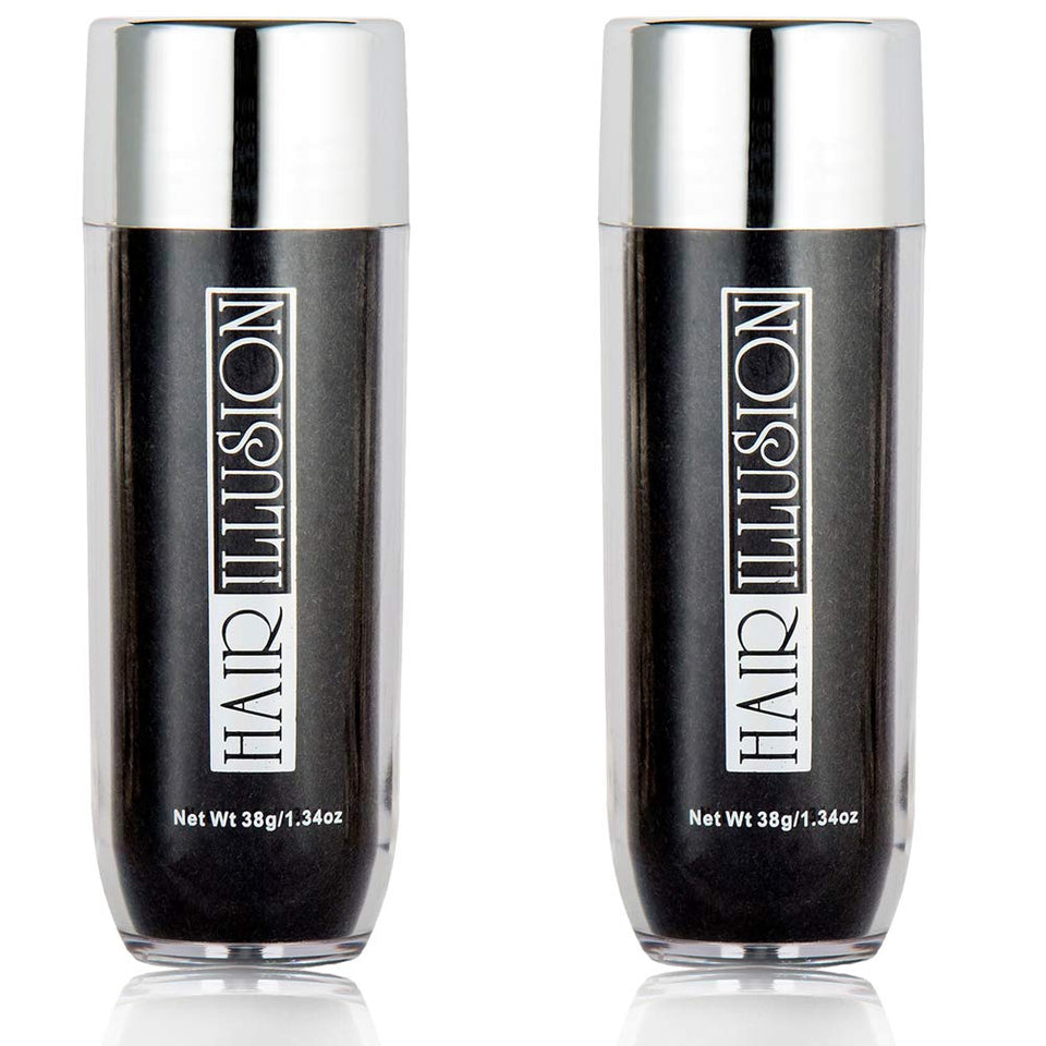 Hair Illusion front packaging black showing product and brand for instant density