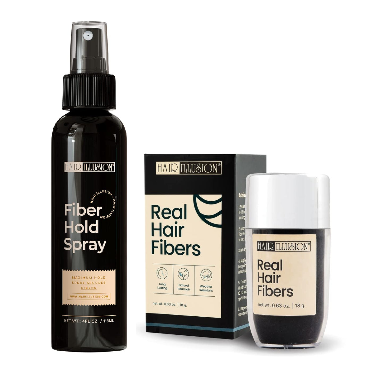 hair illusion front packaging showing product and benefits
