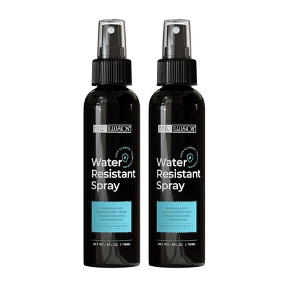 Hair Illusion front packaging showing label and two-spray benefit