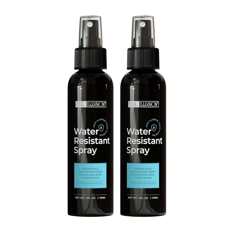 Hair Illusion front packaging showing label and two-spray benefit