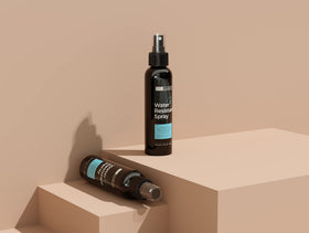 Hair Illusion next to a ruler for size comparison and portability benefit