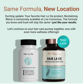 Hair La Vie capsule close-up emphasizing smooth texture for swallowing