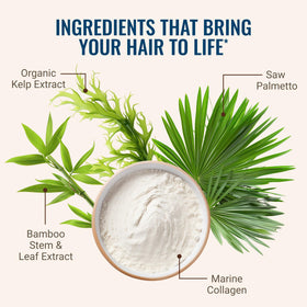 Hair La Vie tablets in palm demonstrating single-dose convenience