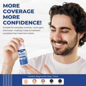 Hair Regen bottle label clear view with strength and usage information