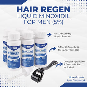 Hair Regen derma roller close-up highlighting needle design for absorption