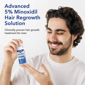Hair Regen dropper dispensing precise drops onto scalp for targeted application benefit