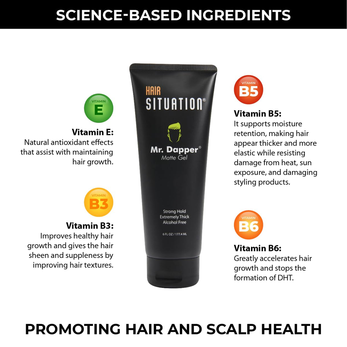 Hair Situation gel being dispensed to hands, easy pump action for measured application