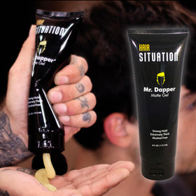 Hair Situation ingredients label close-up highlighting vitamins and chemical-free benefit