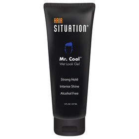 Hair Situation front packaging showing product and glossy finish benefit