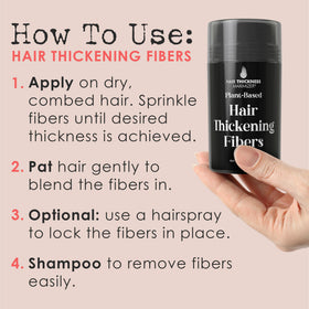Hair Thickness Maximizer before and after on crown for instant coverage