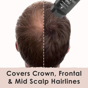 Hair Thickness Maximizer applying to hairline demonstrating natural blend