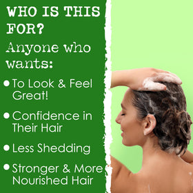 Hair Thickness Maximizer bar held in hand showing compact size and travel convenience