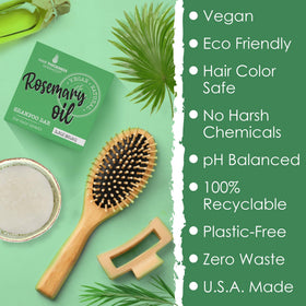 Hair Thickness Maximizer shampoo bar lather on wet hair showing easy application