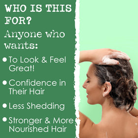 Hair Thickness Maximizer rosemary and argan oils displayed to highlight natural ingredients