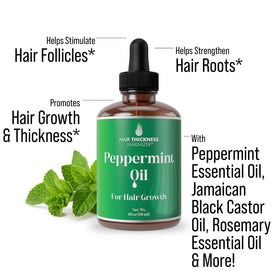 Hair Thickness Maximizer close-up of oil blend highlighting natural ingredients