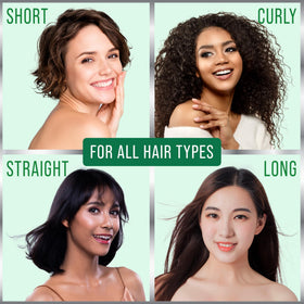 Hair Thickness Maximizer 1oz bottle beside common objects to show compact size