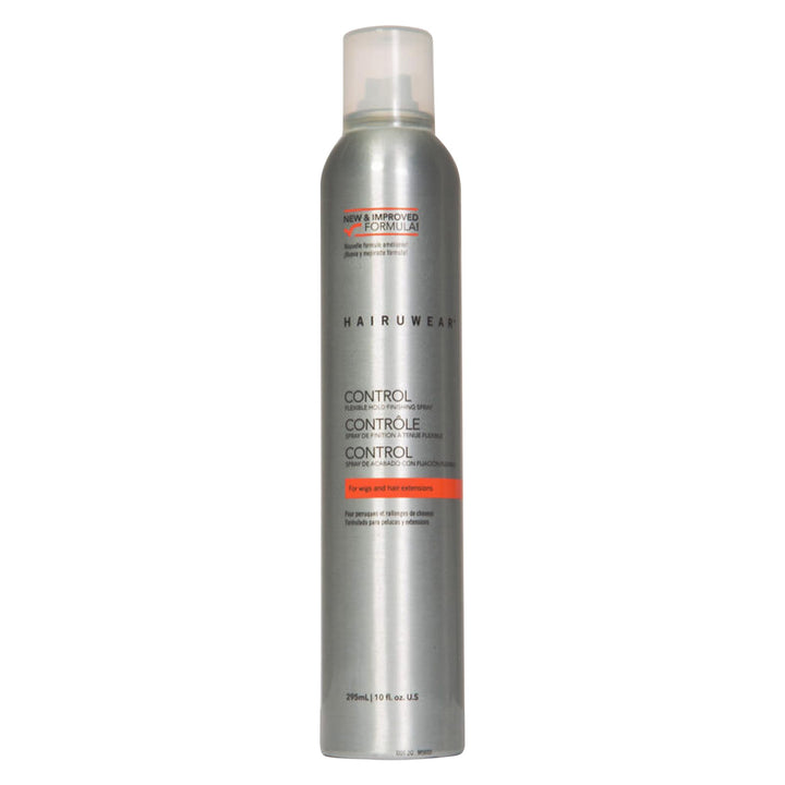 Hair u wear front packaging of 10 fl oz spray showing product and brand benefit