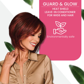 Hair U Wear being sprayed on a wig to detangle and refresh