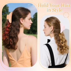 HairChrysm clip holding a full-up bun providing secure, no-slip styling