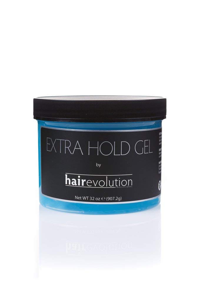 Hairevolution front packaging showing 32 oz jar and extra hold benefit