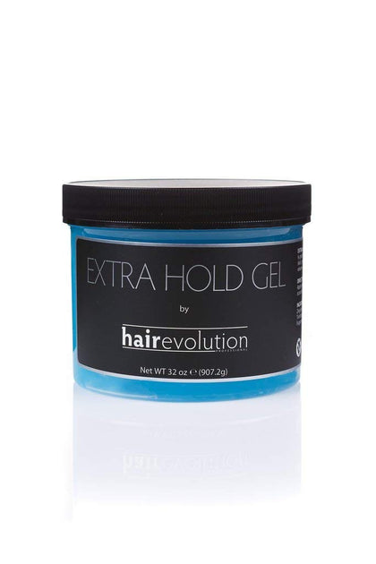 Hairevolution front packaging showing 32 oz jar and extra hold benefit