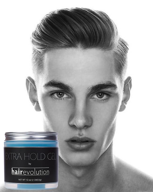 Hairevolution gel texture close-up highlighting thick smooth consistency for strong hold