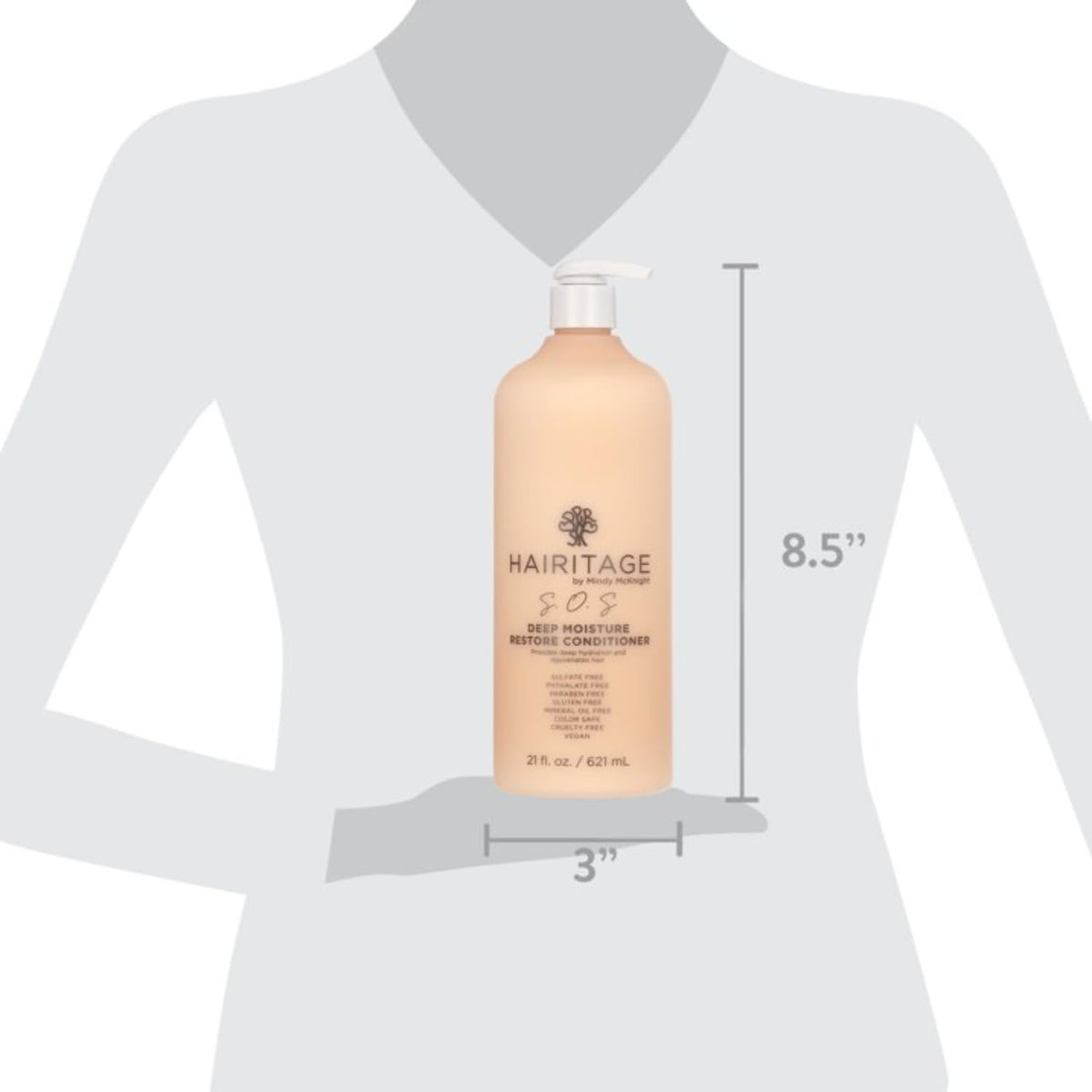 Hairitage applied to wet curly hair in salon for deep hydration and detangling