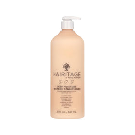 Hairitage front jar deep conditioner showing packaging and brand benefits