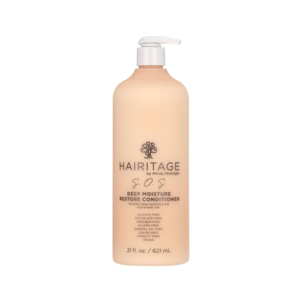 Hairitage front jar deep conditioner showing packaging and brand benefits